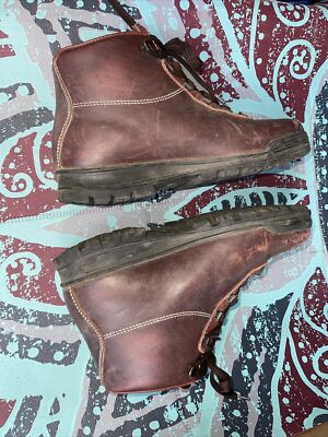 Maroon Vasque hiking boot 8M brown leather Gore-tex  display picture 3