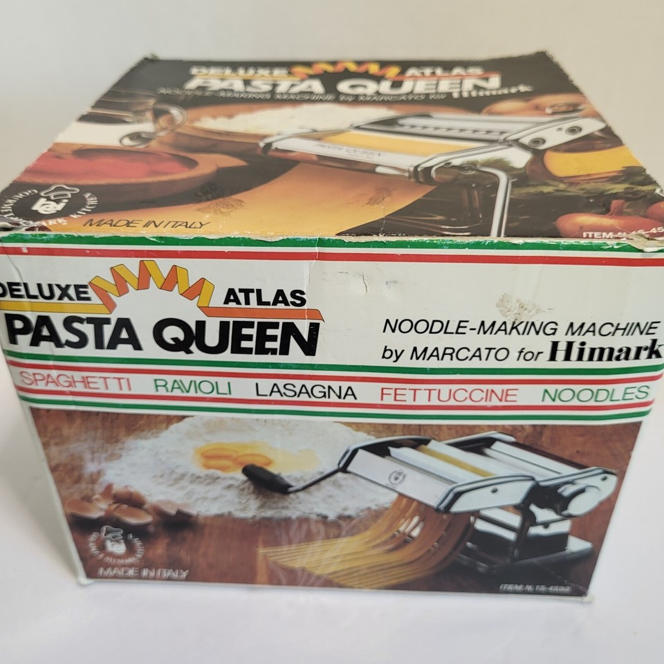 Marcato Deluxe Atlas Pasta Queen Hand Crank Pasta Maker Made In Italy
