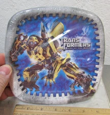 Transformers 2011 Dark of the Moon set of 8 sealed Designware 7x7 paper plates