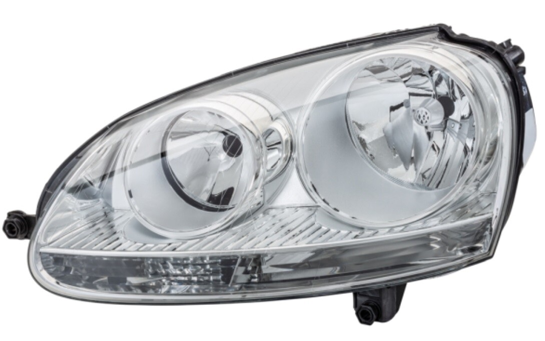 Phare avant gauche VW Golf 5 cassé remplacez l'optique et son moteur