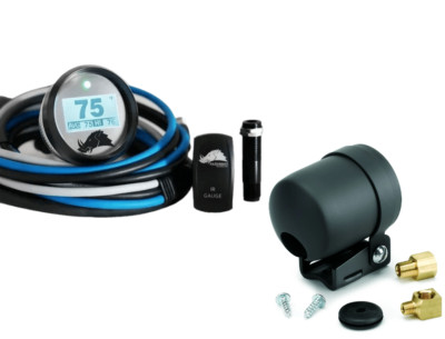 Razorback 3.2 Black Dimmable Infrared CVT Belt Temp Gauge with AutoMeter Mount