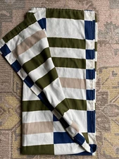 Room Essentials Blocked Colored Fabric Shower Curtain