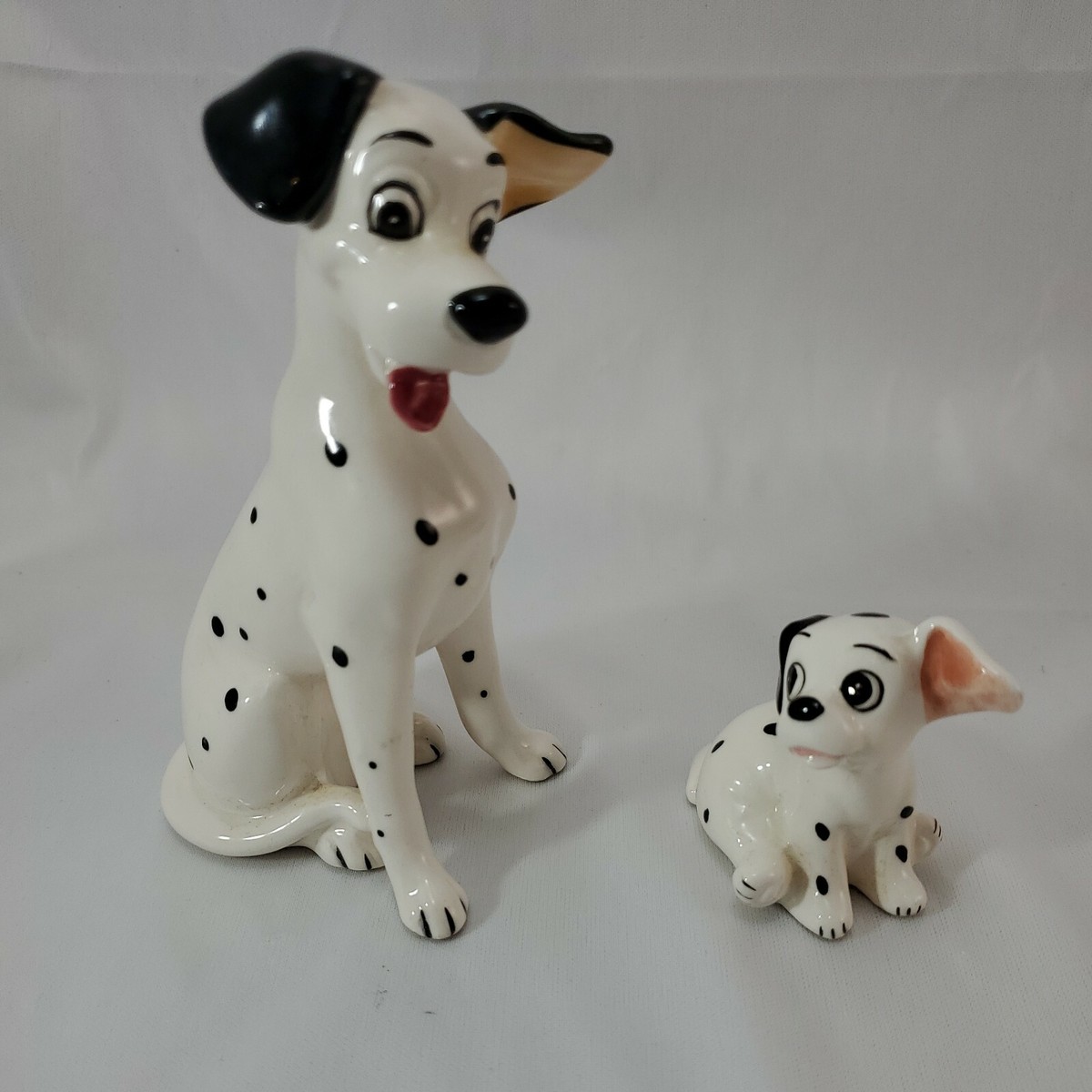 Walt Disney Dogs Vintage 101 Dalmatians Ceramic Figurines Set