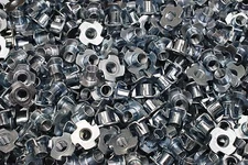 (200) Zinc Plated 3/8-16 x 7/16 Tee Nuts 4-Prong Wood Insert Nut