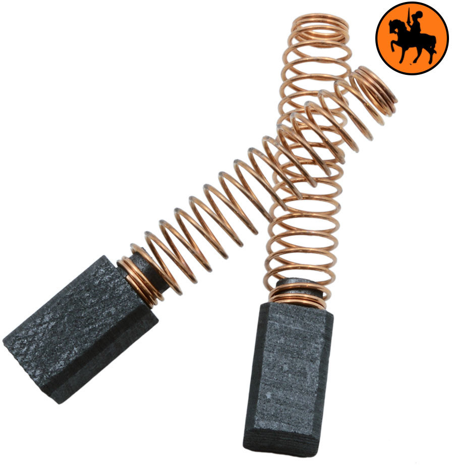 Replacement Carbon Brushes For Black & Decker KR580CREE Drill - 6.3x6.3x11mm (2.5x2.5x4.3'') - Pair Included
