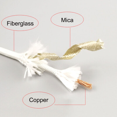 Heat Resistant High Temperature Glass Fibre Wire cable 800C 