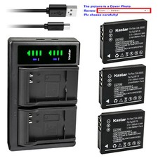 Kastar Battery LTD2 Charger for KODAK PIXPRO ORBIT360 4K 360 VR Camera LB-080