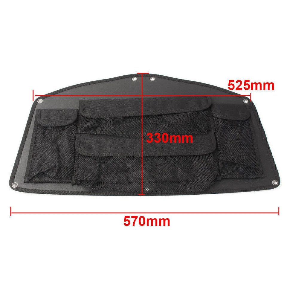 Black 4135 Trunk Lid Organizer Bag Pouch for Honda Goldwing GL1800 2001-2017 New - Image 2 of 4