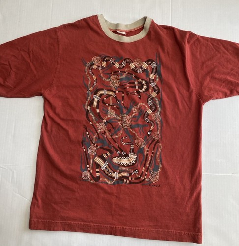 Size XL Pinnole Art Thrashed Rugged & Distressed Balle Made In Australia Vintage