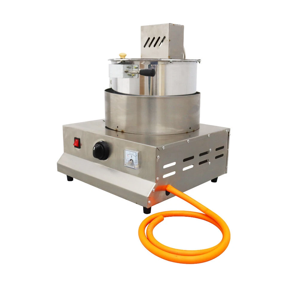 Máquina comercial para hacer palomitas de maíz de acero inoxidable olla de maíz calentada a gas Foto 4 de 4