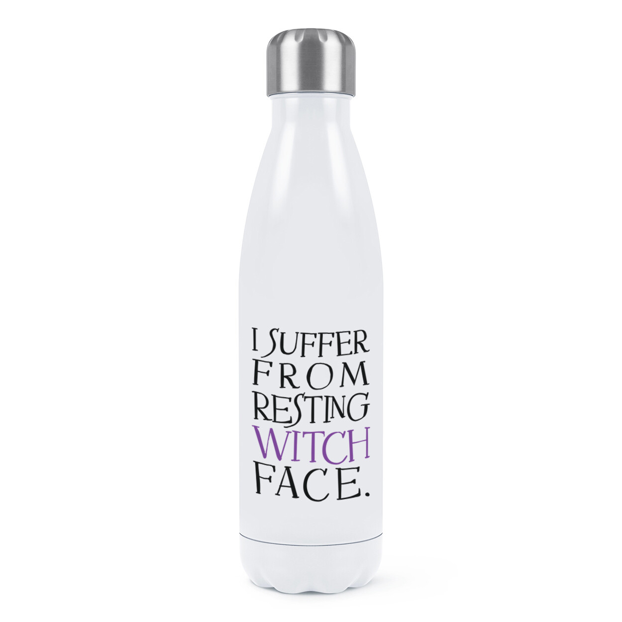 I Suffer From Resting Witch Face Double Wall Water Bottle Funny Joke Thermal