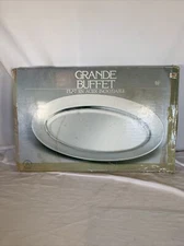 Grande Buffet ~Stainless Seel Platter 22" x 14” 18-8 Stainless Steel