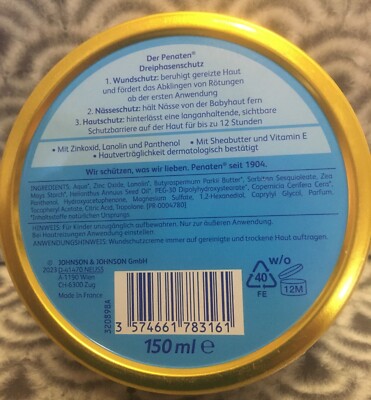 Penaten Crème boîte 150 ml - INCI Beauty