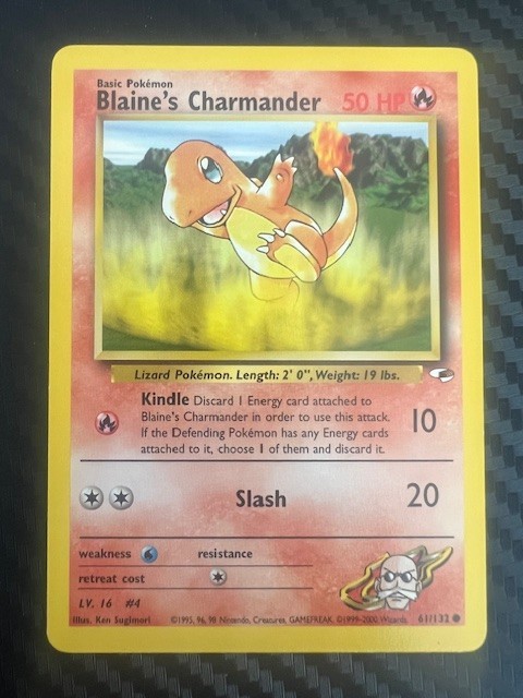 Pokémon TCG Blaine's Charmander Gym Heroes 61/132 Regular Unlimited Common LP