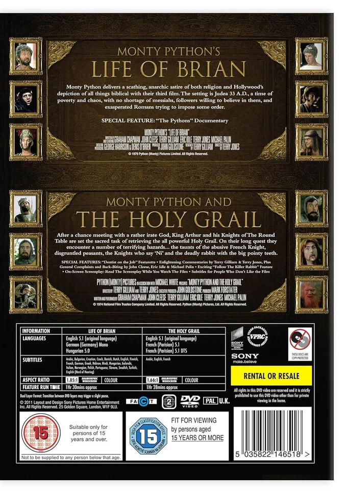 The Life of Brian / Monty Python and the Holy Grail Double Pac (DVD) (UK IMPORT) - Image 3 of 4
