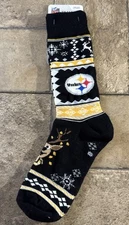 Pittsburgh Steelers NFL Ugly Christmas Socks NFL Team Apparel OSFM NWT