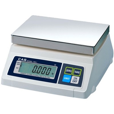 CAS SW-50Z Food Service Scale, Lb/Oz Switchable, 50 x 0.02 lbs