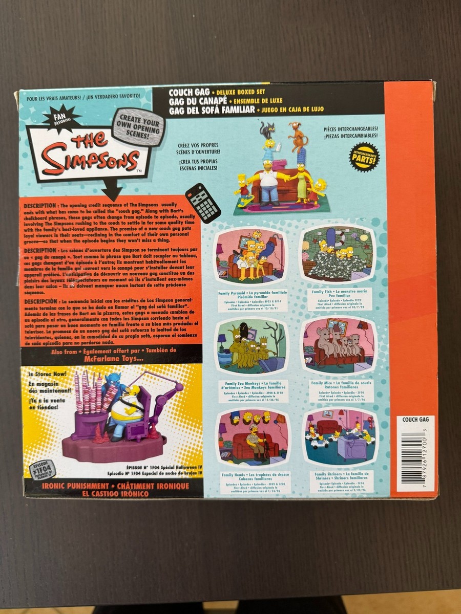 THE SIMPSONS | Family Couch Gag Deluxe Boxed Set | Action Figures