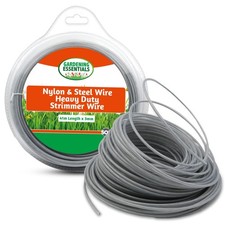 41M Heavy Duty Steel Strimmer Trimmer Line Cord 3mm Nylon Metal Wire for Garden