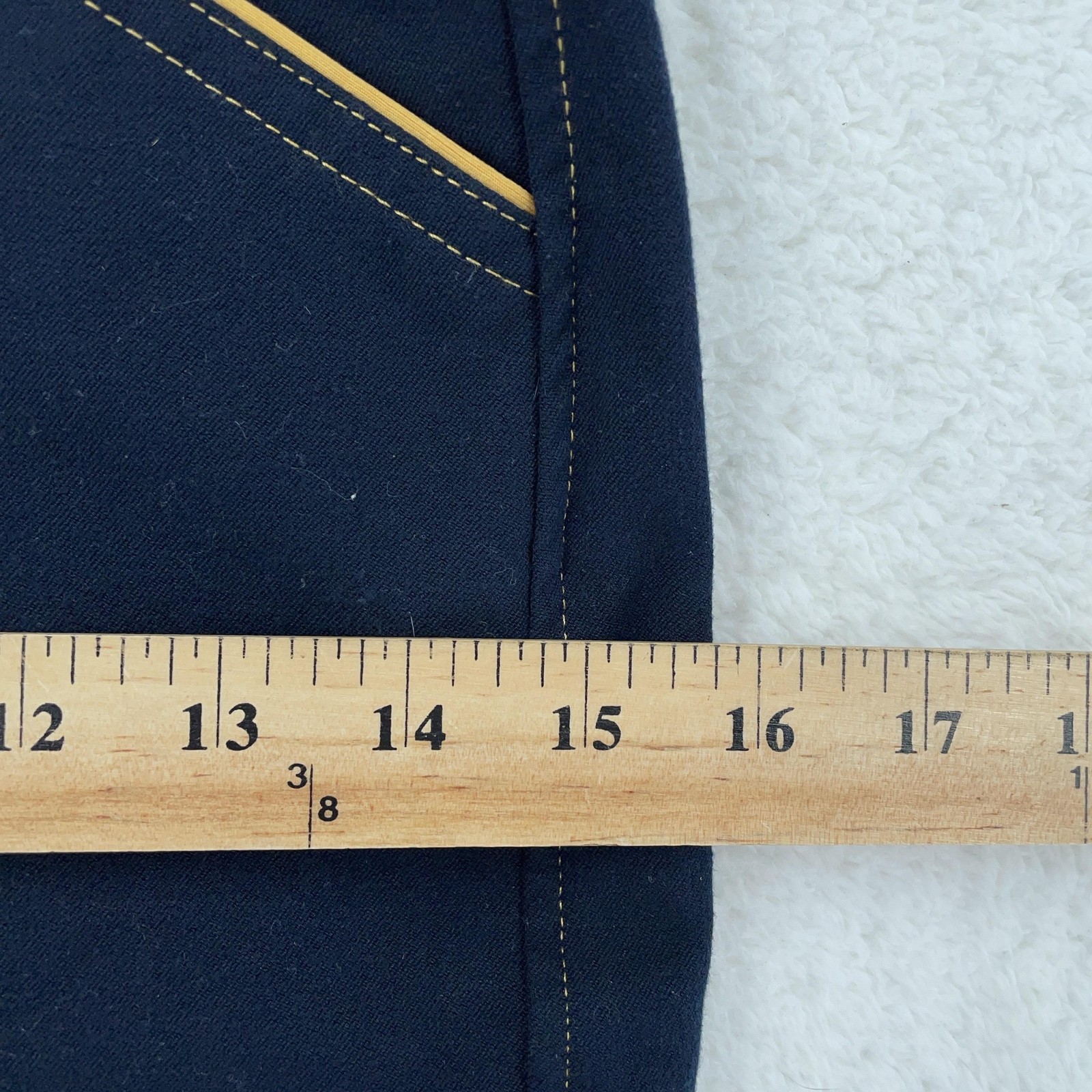 Piper By SmartPak Ladies Full Seat Breeches 24R Navy Amber Riding Pants