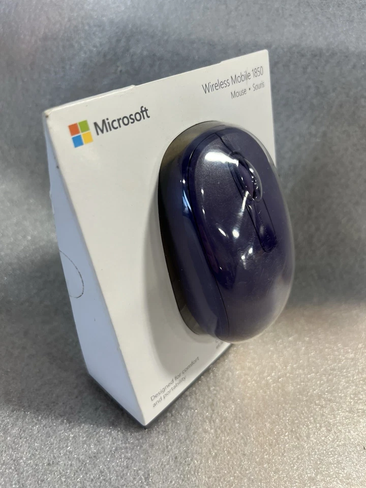 Microsoft 1850 Wireless Mobile Mouse Windows Mac Purple Brand New - Image 3 of 4