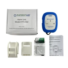 Patient Aid PA-502 Chair & Bed Pad Alarm Monitor Unit w/ Mount Controller Only