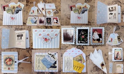 Scrapbooking Umfangreiches Set für Junk Journal Sammeln Verschenken Neu