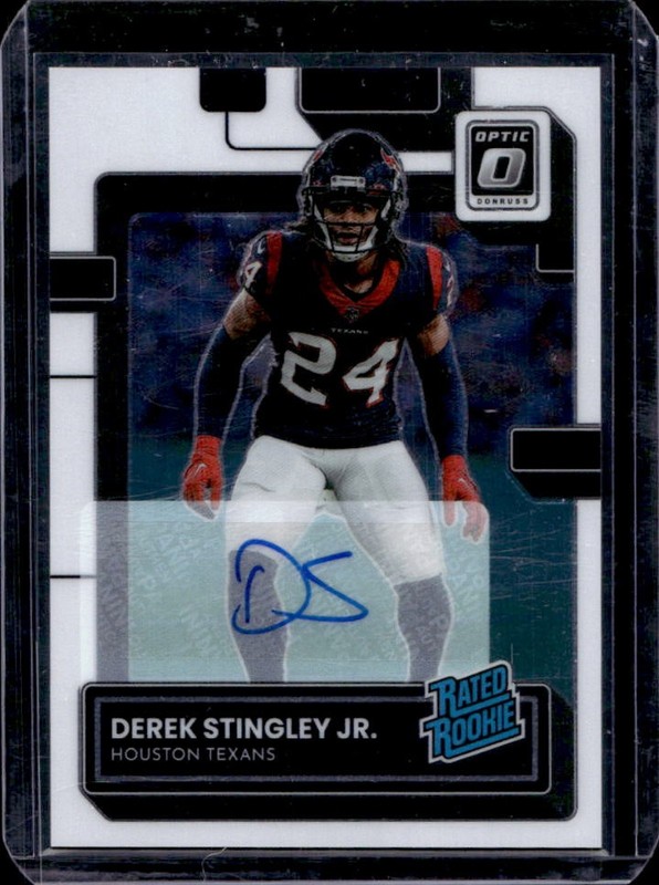 2022 Panini Donruss Optic Derek Stingley Jr. Rated Rookie Auto RC #/150 Texans