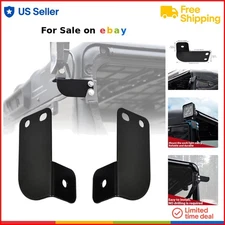 UTV Rear Roof Light Brackets Metal Black for Polaris Ranger Jeep ATV LED Mounts