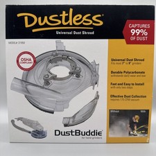 Dust Buddie Dust Shroud for Hand Grinders kit fits 6 to 9 in. captures up to 99%