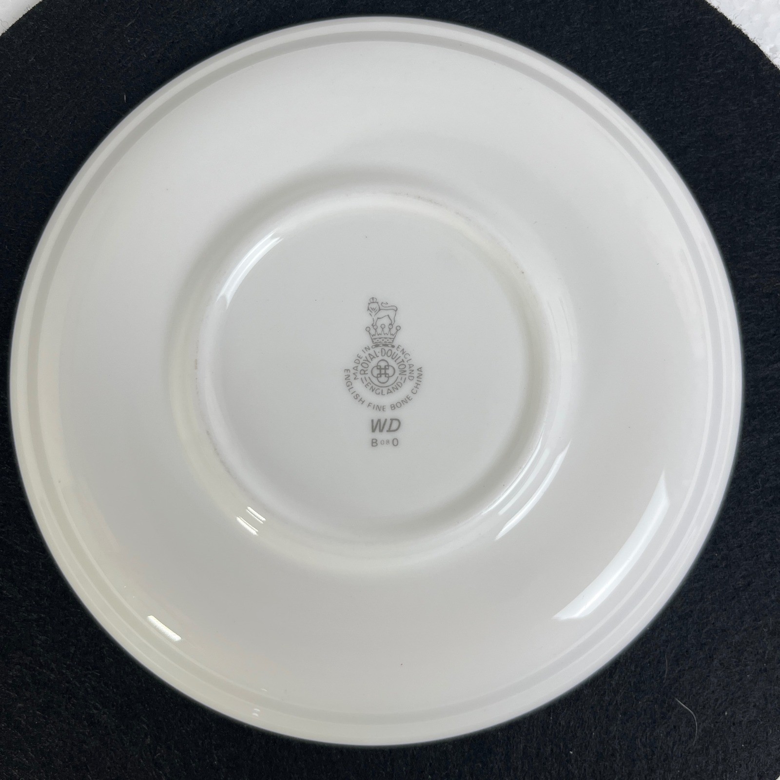 Antique Royal Doulton WD Burslem English Bone China Cup & Saucer Gold Trim