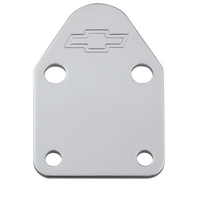 Proform Fuel Pump Block-Off Plate 141-210; GM Performance Chrome Steel for SBC