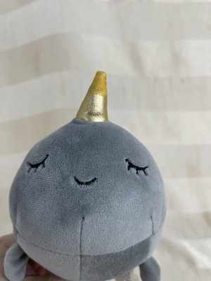 Whale Narwhal Gray Plush Gold Horn Snug A Babies Pixie Crush 2020 Wonderland