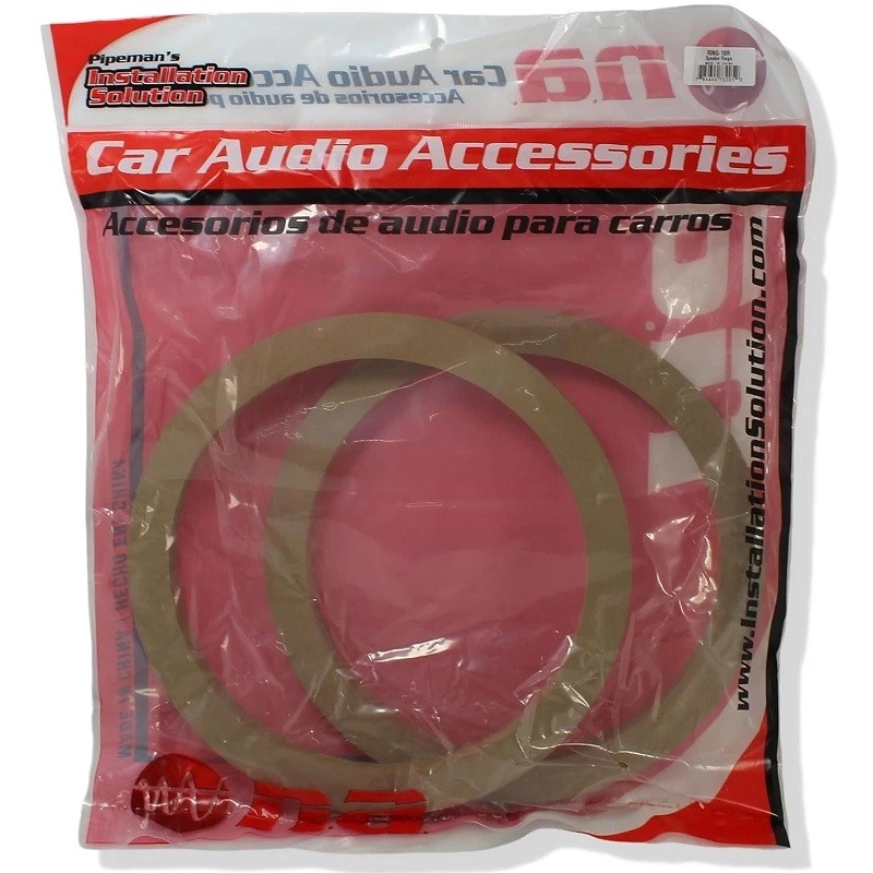 Nippon RING10R Audiopipe 10" MDF Wood Speaker Spacer Rings, 1 Pair - Image 2 of 2