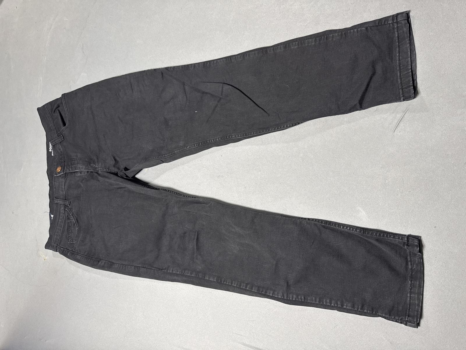 Mugsy Jeans Men 35x30 Black Squid Inks Stretch Denim Comfort Preppy