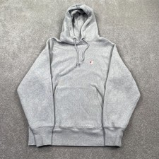 Champion Reverse Weave Embroidered Logo Fleece Hoodies Women's Size M Gray