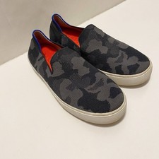 Rothy s The Original gray camo slip on size 8
