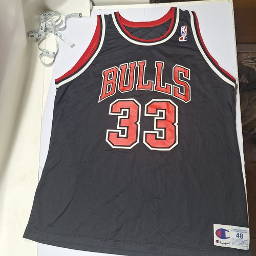 Vintage Champion Chicago Bulls Scottie Pippen Basketball Jersey Size 48