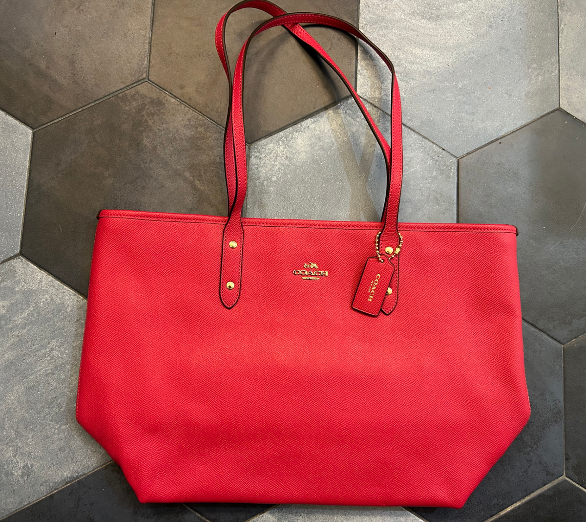 NEW Coach Crossgrain Leather City Zip Tote b1747-f57522 | eBay