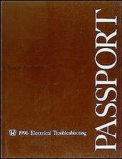 1996 Honda Passport Electrical Troubleshooting Manual Wiring Diagram Book OEM 96