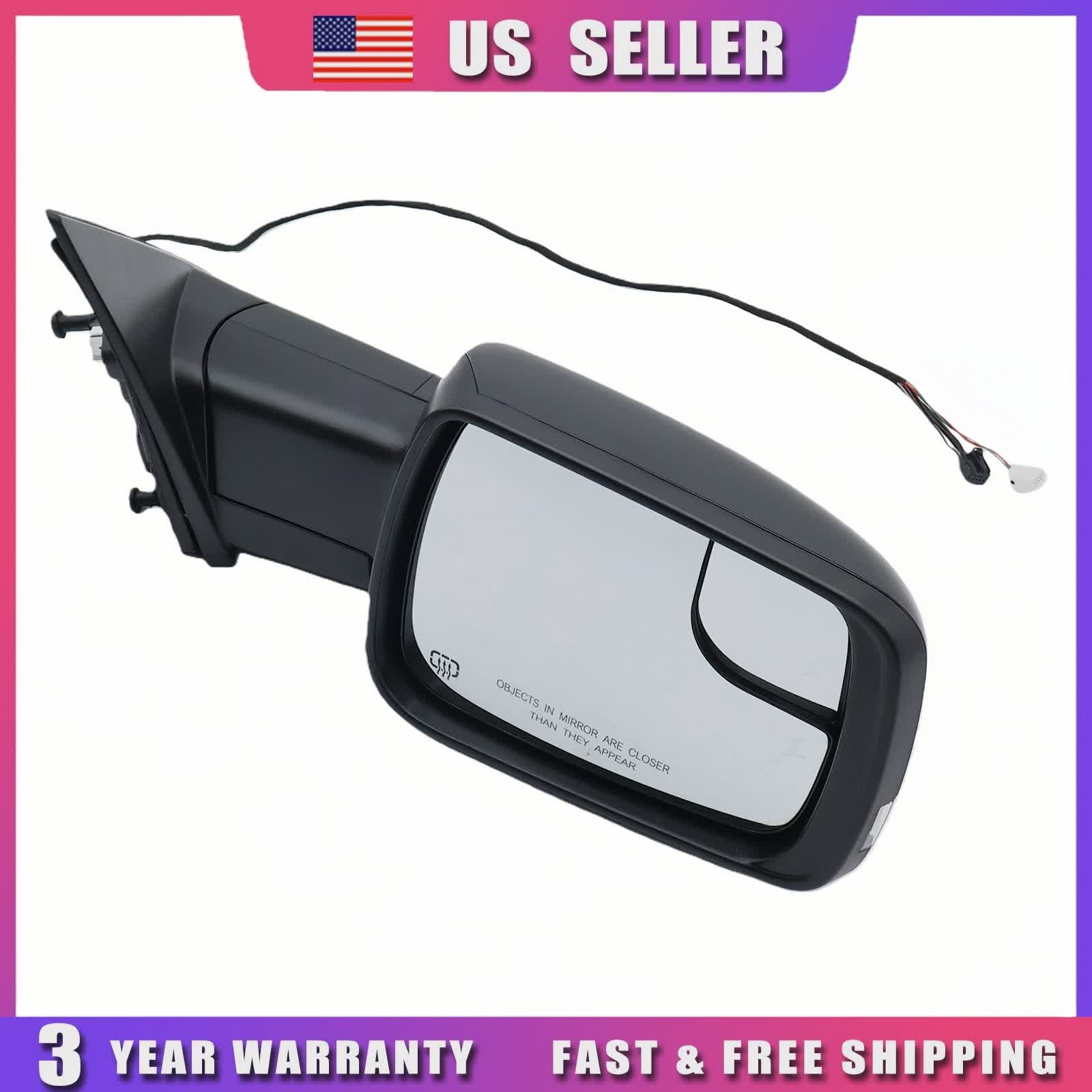 Heated Mirror w/Power Fold Signal Light Passenger Side For 2019-2024 Ram 1500 thumbnail 16