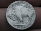 1913 S Buffalo Nickel 5 Cent Piece- San Francisco, Type 2, T2, Variety 2, Var 2