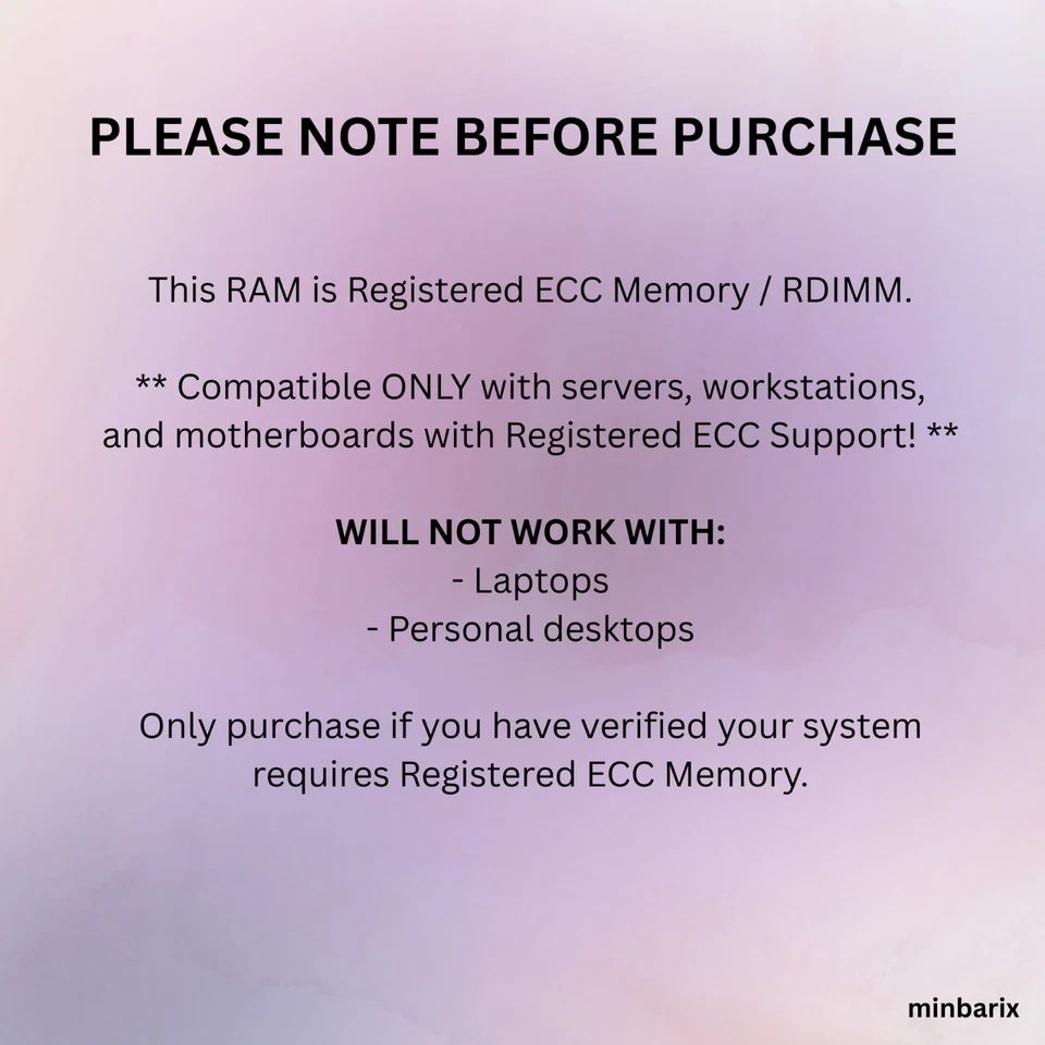 [32GB] - LOT OF 2x 16GB DDR4 ECC 2133 Micron Registered Server RAM - Image 2 of 2