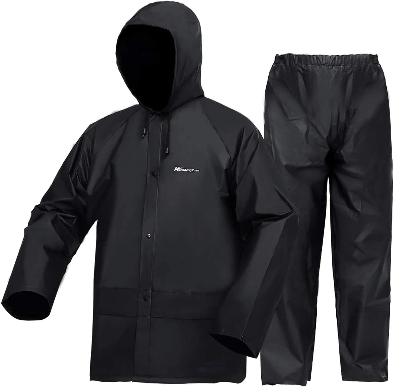 Traje Impermeable EVA Unisex Chaqueta y Pantalon Lluvia Ligero de Proteccion image 11