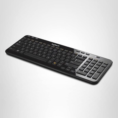 Logitech K360 Wireless USB PC Keyboard 3-Year Battery Life (Glossy Black)