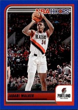 2023-24 Panini Hoops  Jabari Walker Portland Trail Blazers #89 Blue