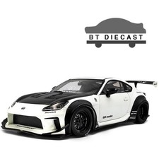 SOLIDO 2024 TOYOTA GR86 LBWK BODY KIT 1/18 PEARL WHITE / CARBON HOOD S1813602