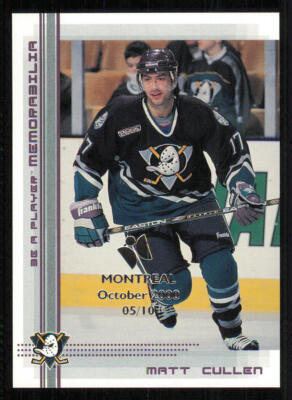 2000-01 BAP Memorabilia Montreal Olympic Stadium Show #357 Matt Cullen /10