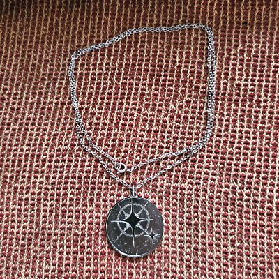 1975 Stars Jewelry Franklin Mint Pendant Sterling Silver W/Poem