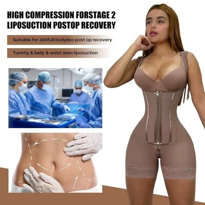 Fajas Reductoras Colombianas Body Shaper Post Surgery Tummy Control Levanta Cola